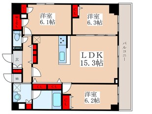 Alivis一之江の物件間取画像